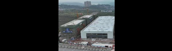 “旧貌换新颜” 东港汽车电子产业园城园置地地块项目厂房结构完工